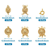 28Pcs Brass Box Clasps for Bracelet Making Jewelry Findings