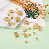 28Pcs Brass Box Clasps for Bracelet Making Jewelry Findings