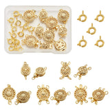 28Pcs Brass Box Clasps for Bracelet Making Jewelry Findings