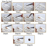 28Pcs Nail Art Silicone Mold Leaves Flower Animals Template DIY Resin Mould