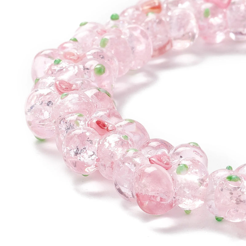 Colorful Bumpy Flower Lampwork Beads Strand for Jewelry Making