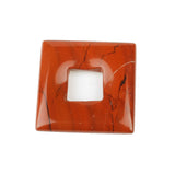 28x5mm Square Shape Semi-precious Stone Pendants - 12 Colors