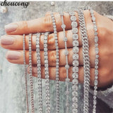 Pave Cz Tennis Bracelet AAAAA Stones Party Wedding Jewelry