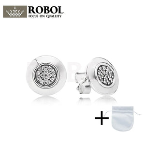 925 Sterling Silver Earrings with Fashionable Charm for Ladies