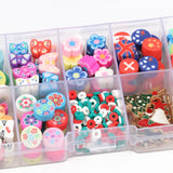 Polymer Clay Beads Mixed Halloween Christmas Beads Jewelry Making DIY