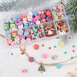 Polymer Clay Beads Mixed Halloween Christmas Beads Jewelry Making DIY