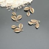20PCS Zinc Alloy Tree Leaf Charms Pendants Jewelry Findings