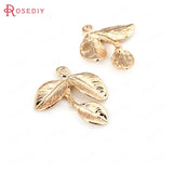 20PCS Zinc Alloy Tree Leaf Charms Pendants Jewelry Findings