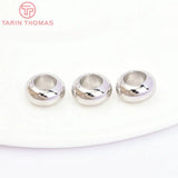 10PCS 10x5MM 24K Brass Bracelet Wheel Spacer Beads