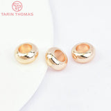 10PCS 10x5MM 24K Brass Bracelet Wheel Spacer Beads