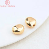 6PCS 7.8x8MM Hole 1.5MM Brass Spacer Beads High Jewelry Making