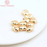6PCS 7.8x8MM Hole 1.5MM Brass Spacer Beads High Jewelry Making