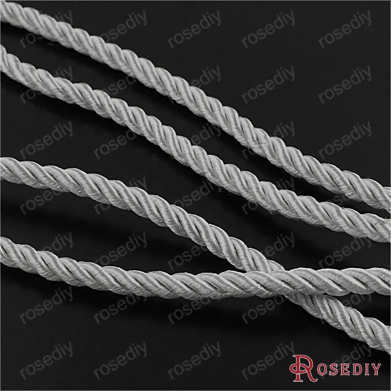 10 Meters 5mm Satin Polyester Cords DIY Jewelry Findings Accessories