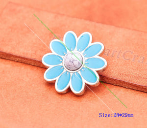 29Mm Beauty Flower Bead Leathercraft Case Luggage Bag Belt Keyring Accessories