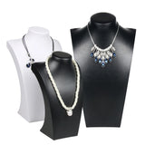 Black&White PU Necklace Display Stand Jewelry Holder Mannequin Bust