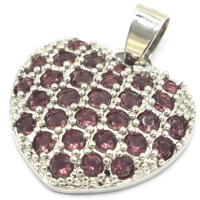 Eye-catching Pink Tourmaline Aquamarine Green Peridot Women Pendant