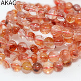 2 Natural Multi-inclusions Crystal Bracelets 8-8.8mm Beads