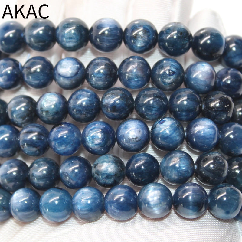 Natural Kyanite Bracelet Beads 9mm Approx