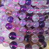 Natural Seven Quartz Bead Bracelets, 100% Genuine, 7-9mm