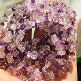 Natural Seven Quartz Irregular Bead Bracelets