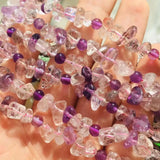 Natural Seven Quartz Irregular Bead Bracelets