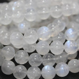 Natural Rainbow Moonstone Bracelet Beads 9-9.8mm