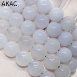 Natural Chalcedony Bracelet Beads 12-13mm