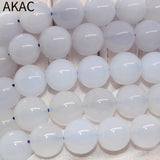 Natural Chalcedony Bracelet Beads 12-13mm