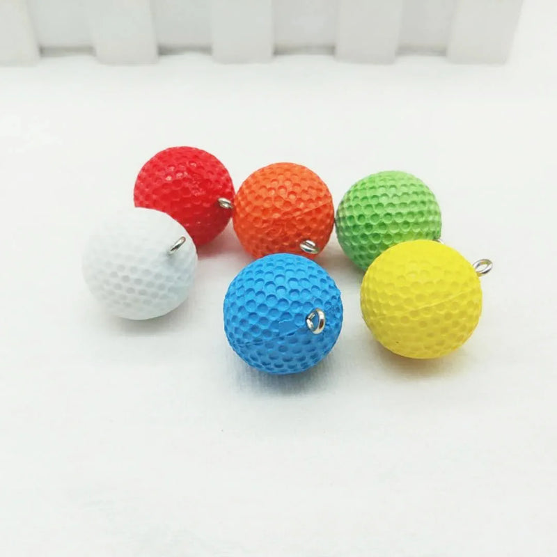 Golf Ball DIY Keychain Pendant Accessories Earrings Necklace Pendant