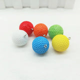 Golf Ball DIY Keychain Pendant Accessories Earrings Necklace Pendant