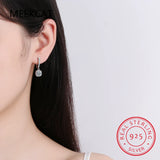2CT Moissanite Huggie Hoop Earrings Sterling Silver Dainty Drop Earrings