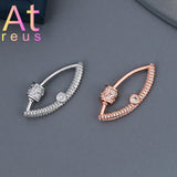 Color Lips Shape Clasps Hooks Copper Micro Pave Zirconia Jewelry Making Supplies