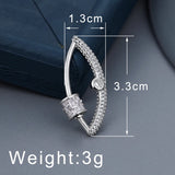Color Lips Shape Clasps Hooks Copper Micro Pave Zirconia Jewelry Making Supplies