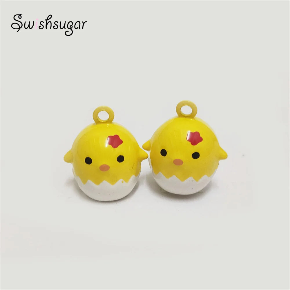 Easter Chicken Egg Bell Charm Pendant Bracelet Jewelry Findings