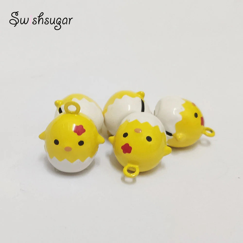 Easter Chicken Egg Bell Charm Pendant Bracelet Jewelry Findings