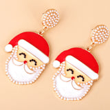 Christmas Santa Earrings Xmas Dangle Earing For Women Party Gift