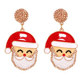 Christmas Santa Earrings Xmas Dangle Earing For Women Party Gift