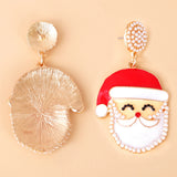 Christmas Santa Earrings Xmas Dangle Earing For Women Party Gift