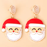 Christmas Santa Earrings Xmas Dangle Earing For Women Party Gift