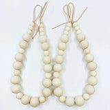 Natural Wood Curtain Tie Backs, Drape Tiebacks, Farmhouse Garland, Boho Decor