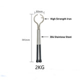 2KG Crucible Tongs Stainless Steel Melting Furnace Holder Clamp Jewelry Making