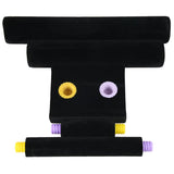 Velvet Bracelet Storage Shelf Chain Watch T-Bar Rack Jewelry Organizer