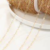 2M 18K Heart Charm Chain for DIY Choker Necklace