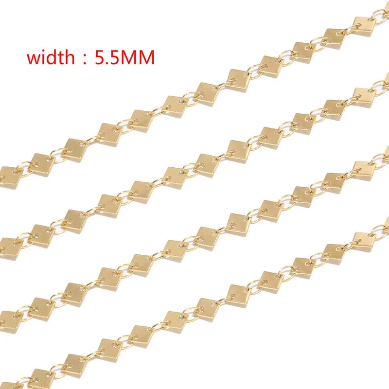 Stainless Steel Cross Link Chain Necklace for Jewelry Making