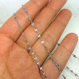 Stainless Steel Oval Lip Chain for Jewelry Making