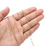 Stainless Steel Oval Lip Chain for Jewelry Making