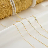 Brass Plated Link Chain for Jewelry Making