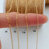 Brass Plated Link Chain for Jewelry Making