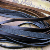 2M Flat Cow Leather Rope DIY Jewelry Making Shoe Laces