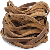 2M Flat Cow Leather Rope DIY Jewelry Making Shoe Laces